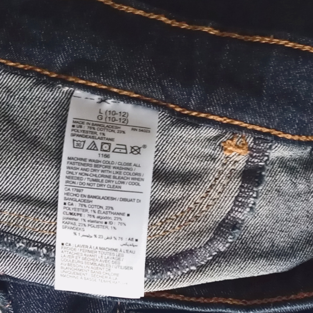 Reduced! Old Navy Skinny Crop Jeans L 10-12. - Picture 6 of 6